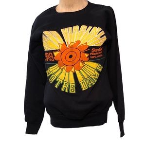 Vintage Norte dame West Virginia 1989 fiesta bowl women’s sweatshirt puffyprint